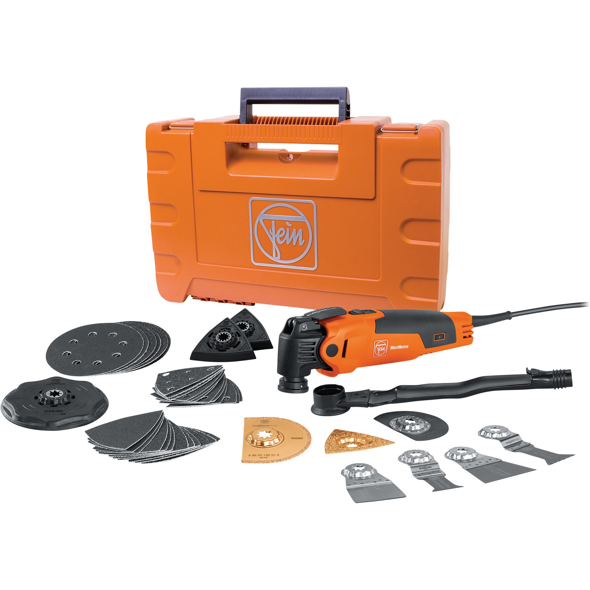 Fein MultiMaster Oscillating Multi Tool Kit — 350 Watts, 10,000–19,500 OPM, Model# FMM&nbsp;350QSL